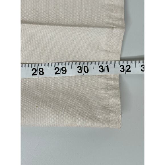 Marc Jacobs White High Rise Straight Leg Pants Embroidered Accent Office 8 - Picture 6 of 8